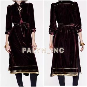 zara velvet look dress